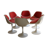 6 tulip chairs from the 70s6