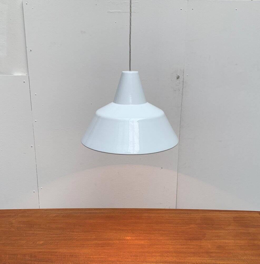 Large Danish mid-century pendant lamp by Emaille Amatur for Louis Poulsen.