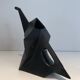 Black ceramic elephant jug
