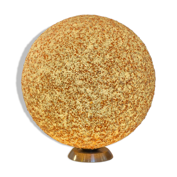 Lampe à poser boule en perspex socle tactile