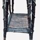 Folk art stool – circa 1890-1900. Rattan & ceramic