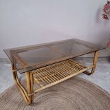 Rattan coffee table