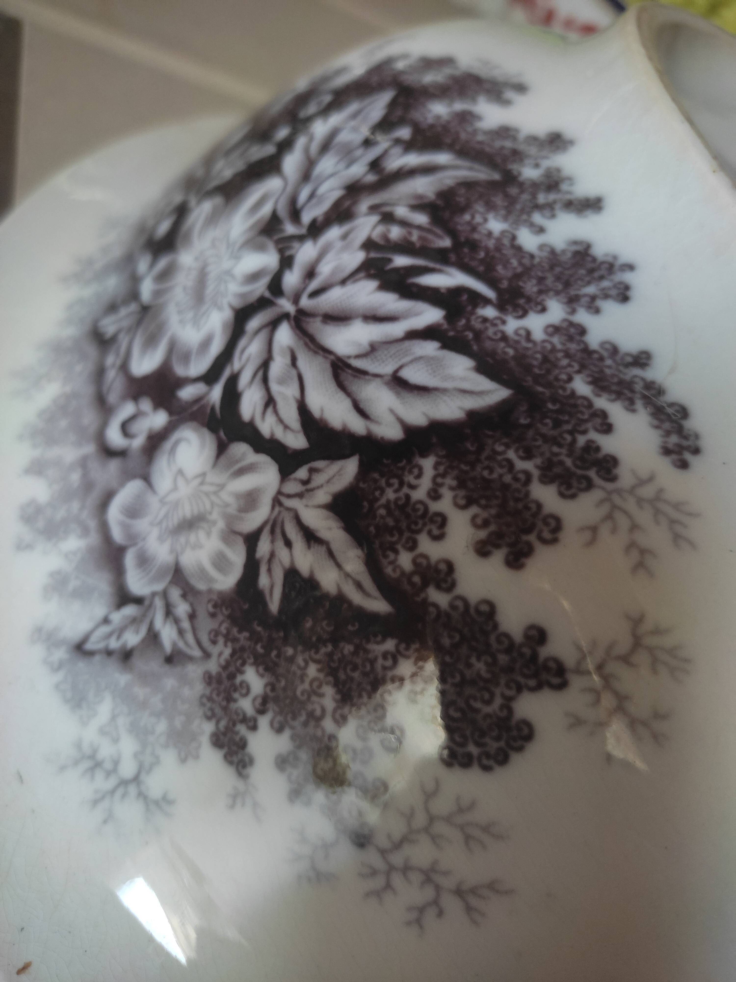 Salad bowl Sarreguemines old