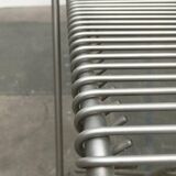 Postmodern German kitchen bar stool Kreuzschwinger by Till Behrens for Schlubach, 1980s.