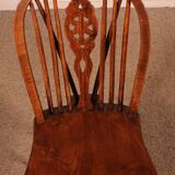 Set of 6 19th Century Windsor Wheelback Chairs