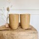 Lot de Gobelets Digoin beige