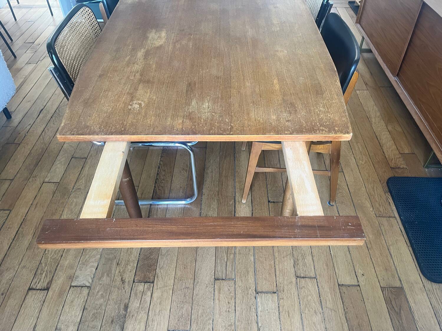 Scandinavian extendable wooden table