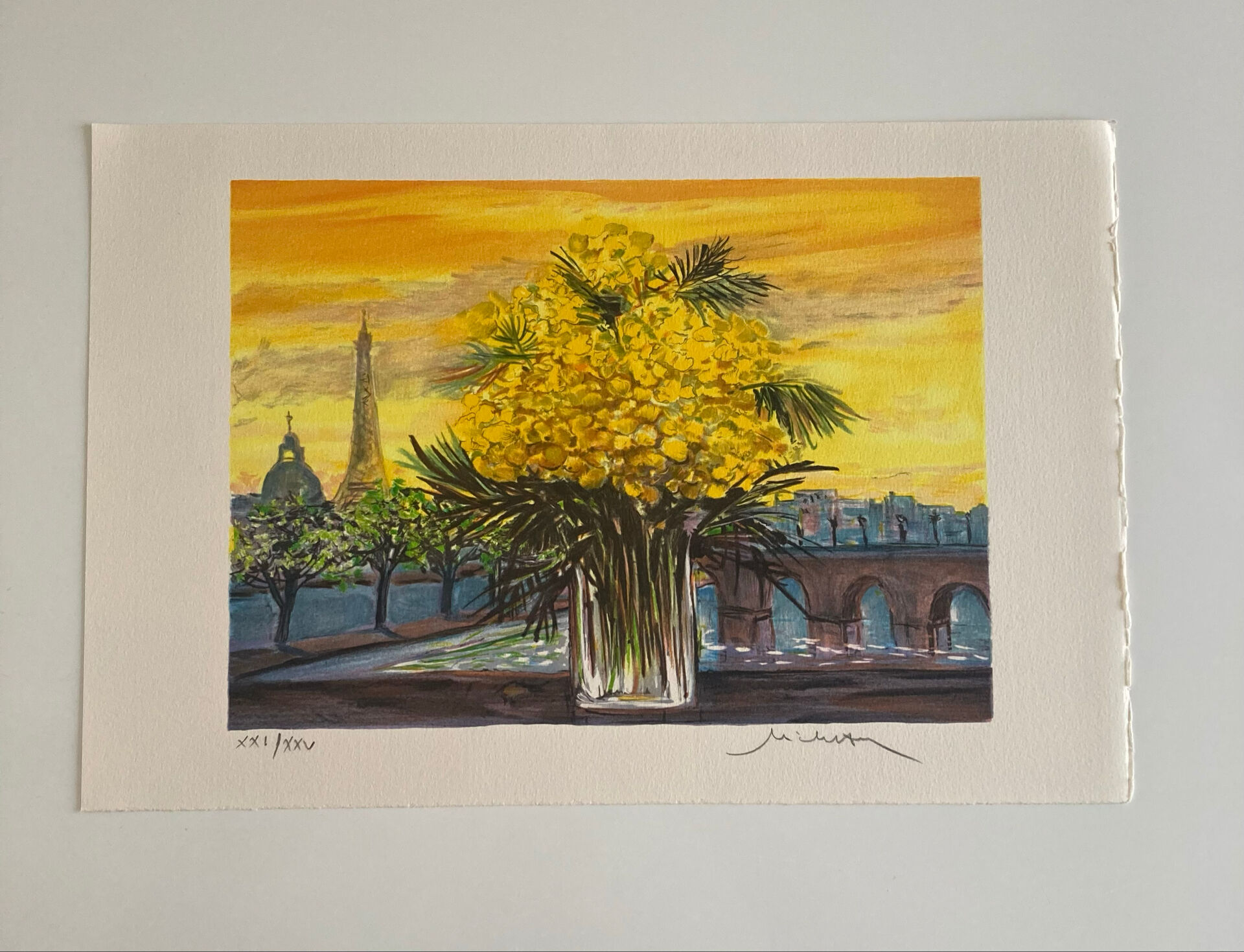 Lithographie originale numérotée et signée au crayon Michel Henry