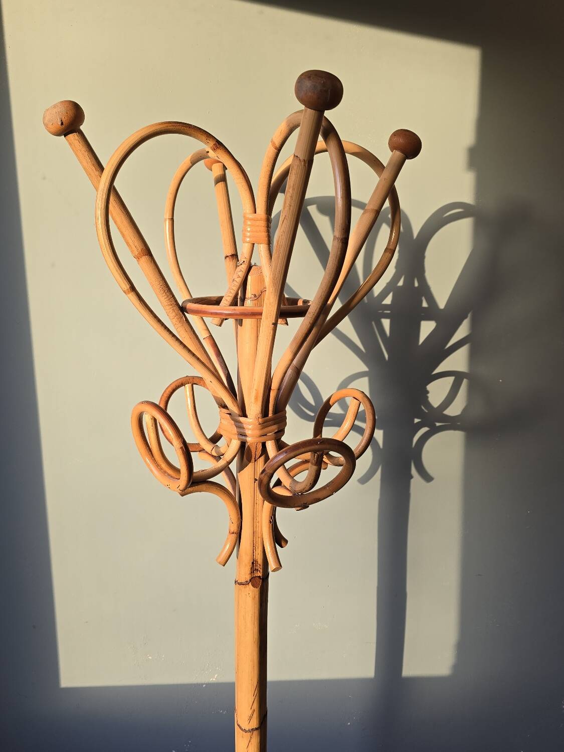 1960 bamboo coat rack