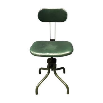 Dark green Leabank atelier chair from England, 1950