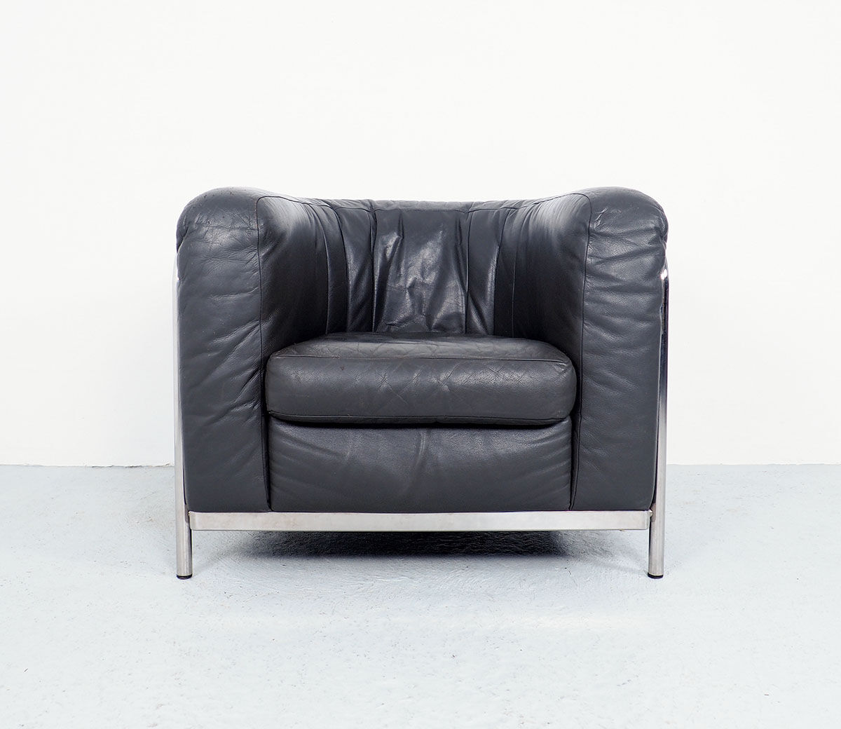 Italian Leather Onda Armchairs from Zanotta, 1980