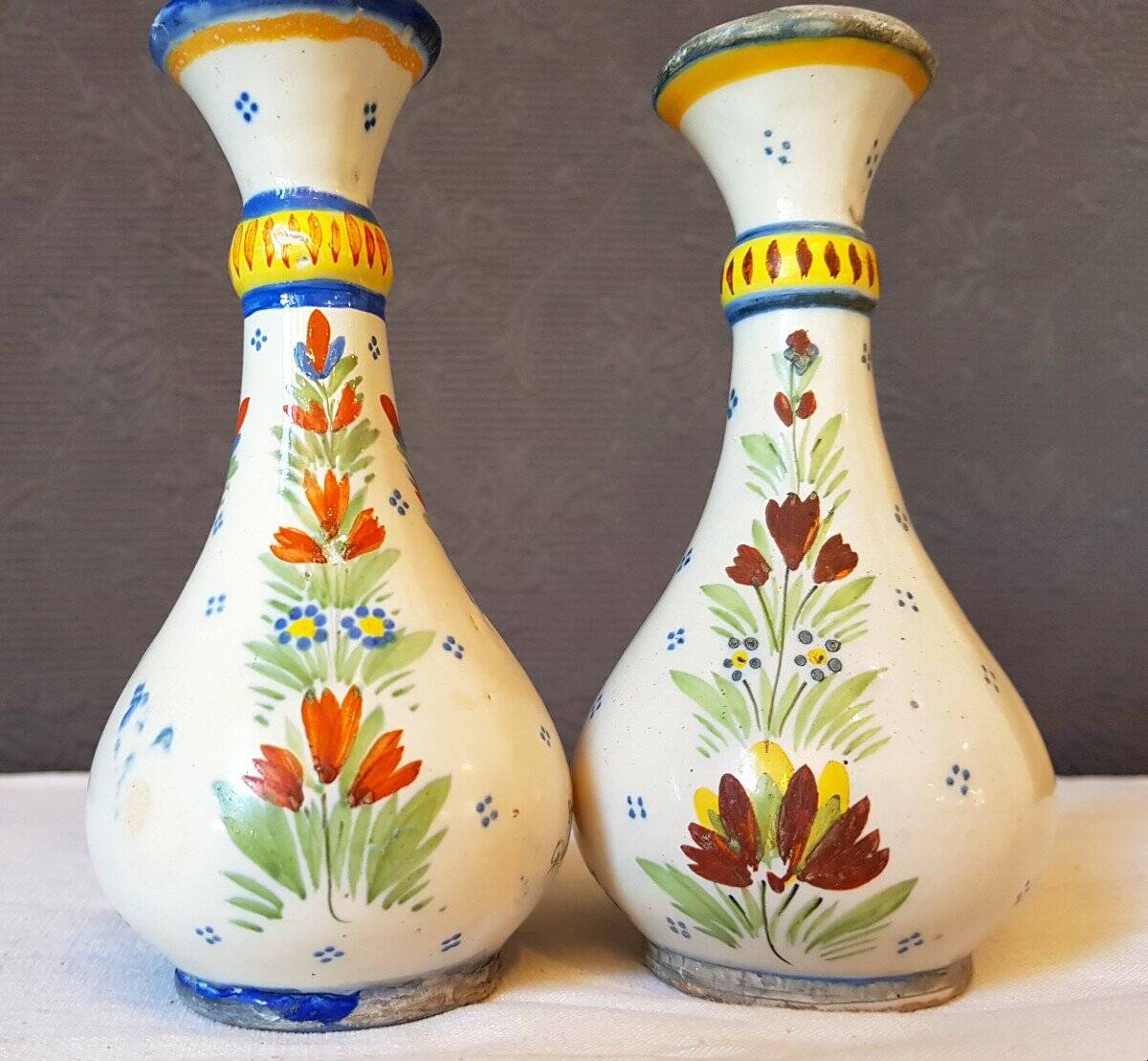 Paire de vases HR Quimper