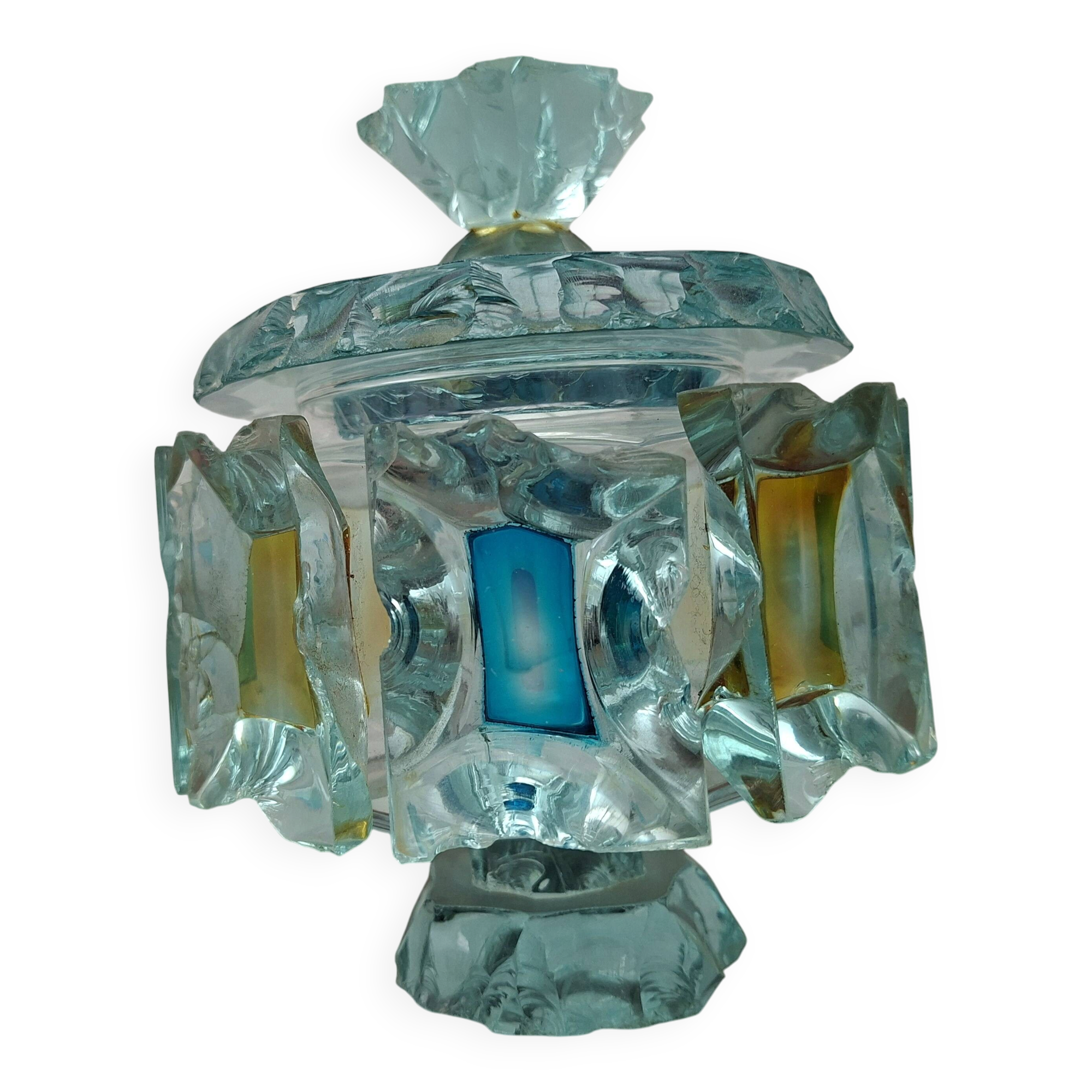 Bonbonnière en verre de sable