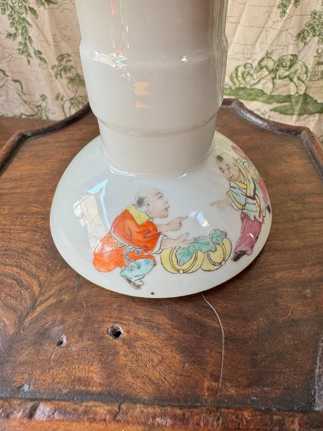 Chinese porcelain candlestick – Republic period (1912–1949)