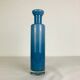 Vase verre bleu vintage style scandinave