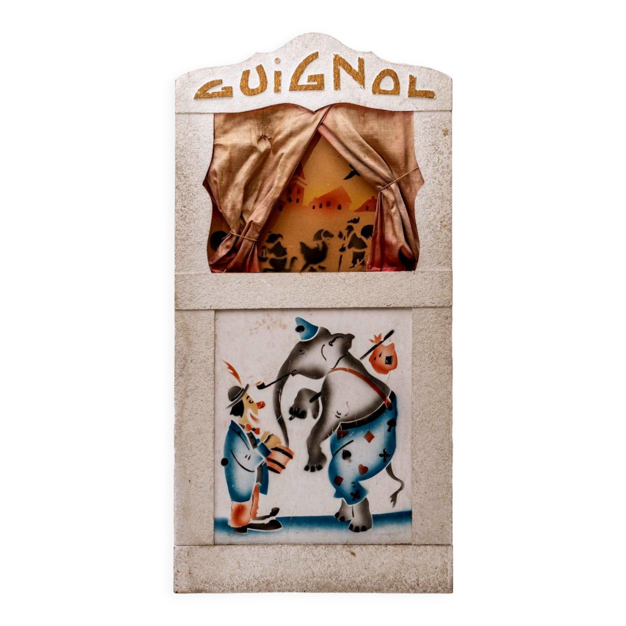 Old castelet or guignol theater - time: early twentieth century