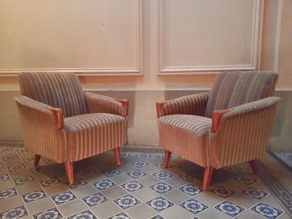 fauteuil club années 50 60 scandinaves