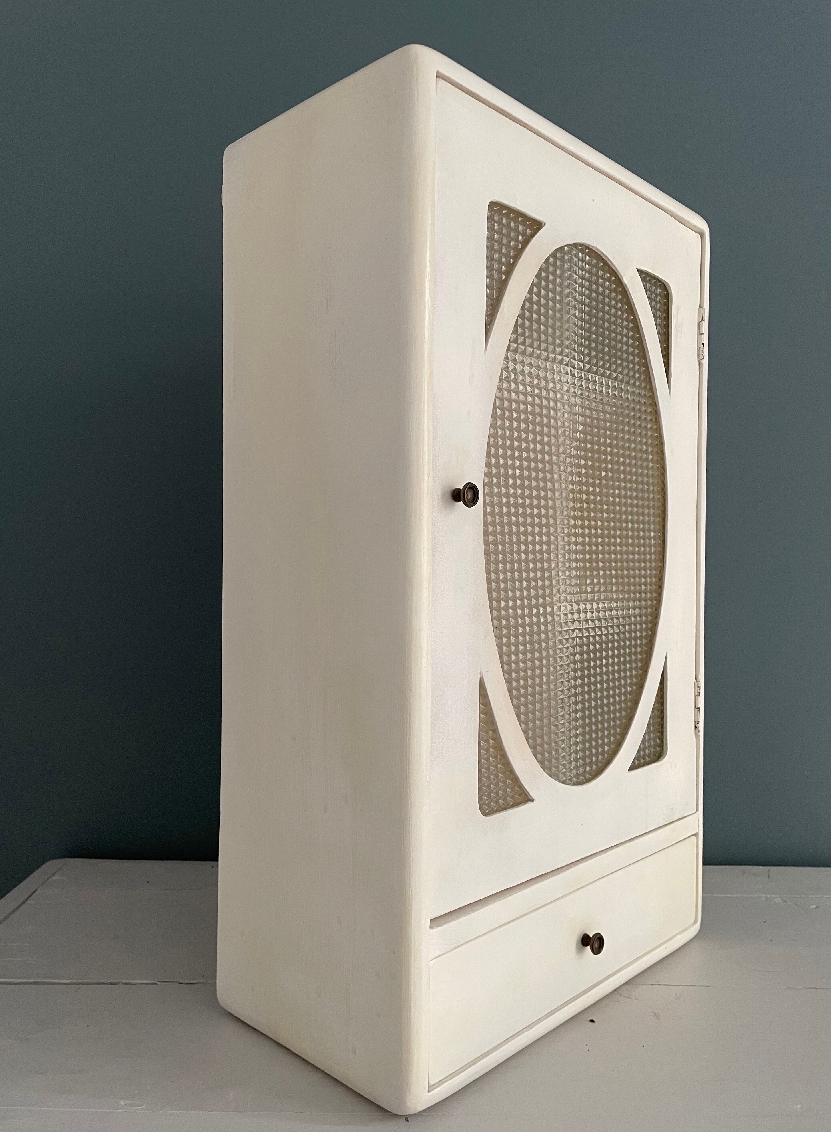 Antique toilet cabinet to hang