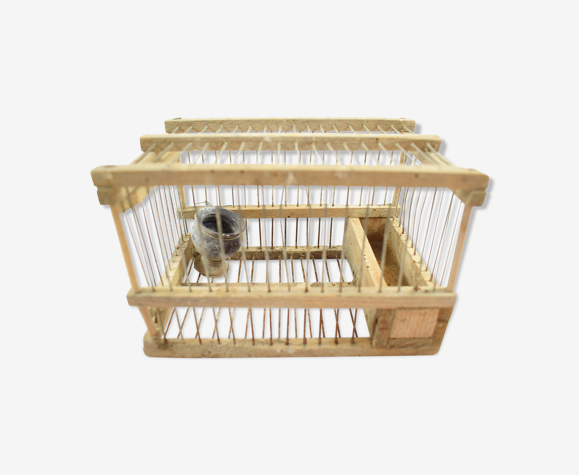 Cage à oiseau cage a grives pour appelant chasse abreuvoir terre cuite |  Selency