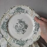 4 plates at the end of 1800 by Gien