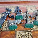 Christoforus Sklavenitis bronze chess set, Minoan theme, 51 cm