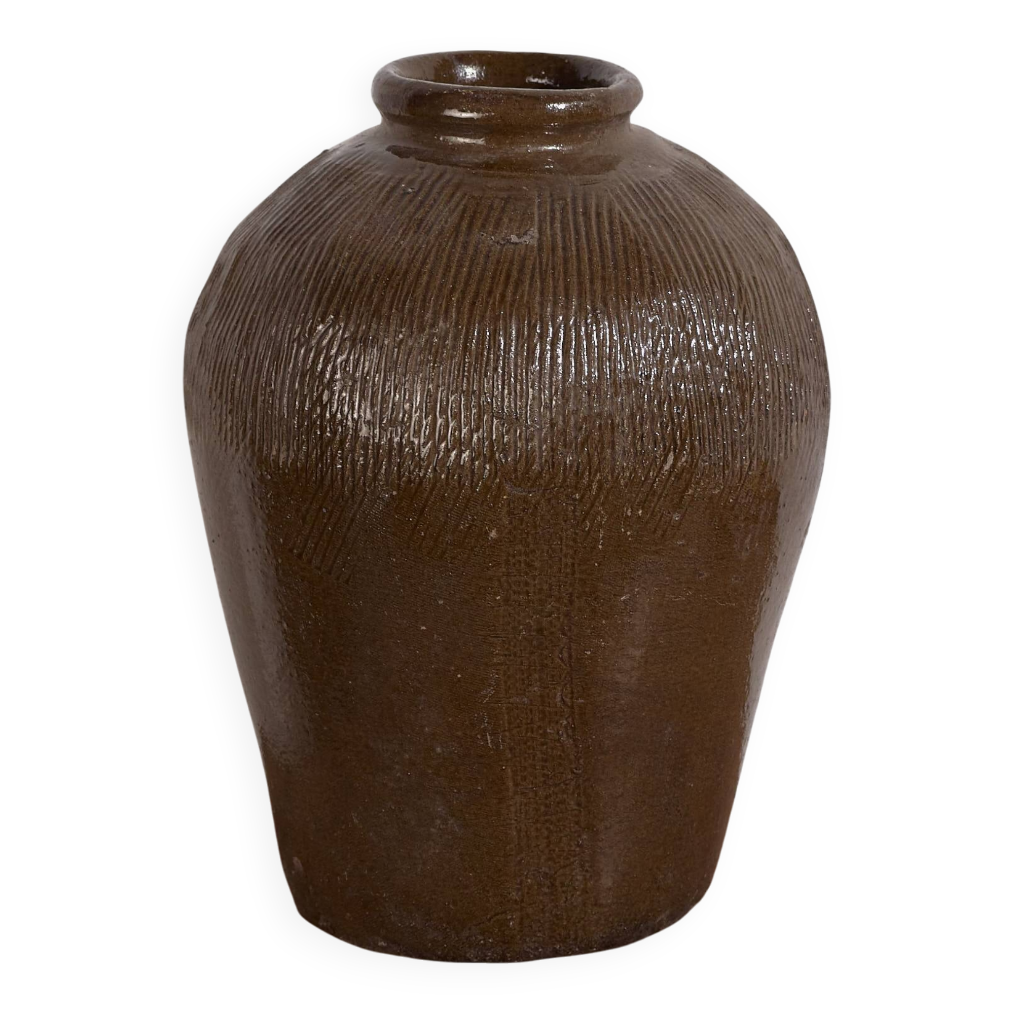 Antique Chinese glazed ceramic vase (c.1900)