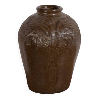 Ancien vase chinois en céramique émaillée (c.1900)
