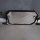 Art Deco wrought iron coat rack mirror