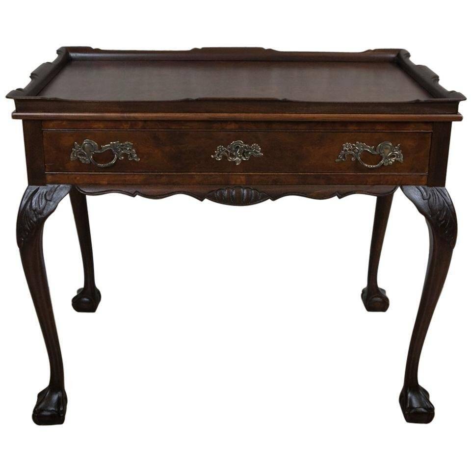 Wall-Mounted Tea Table in Chippendale Type, 1950