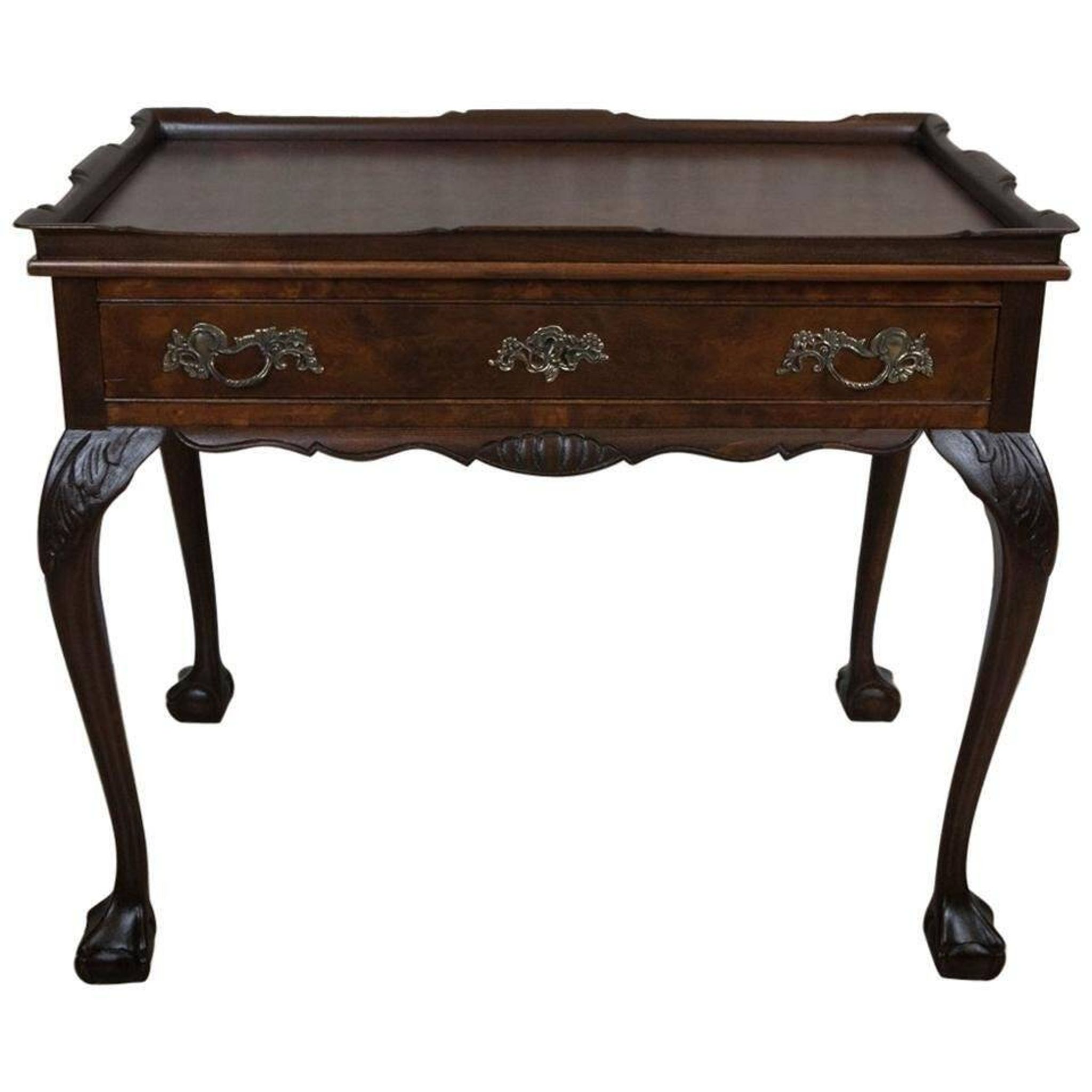 Table à thé murale de type Chippendale, 1950