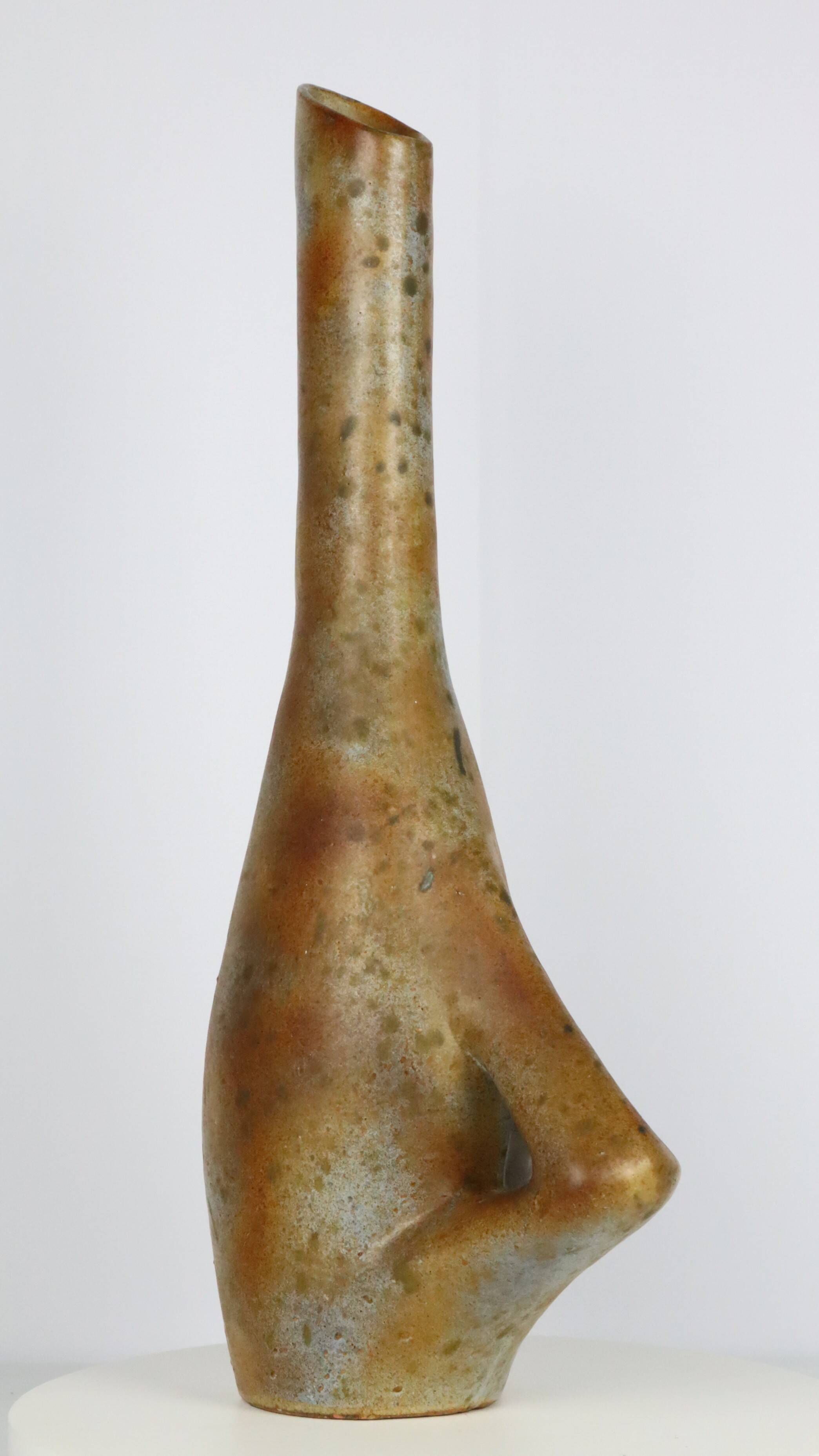 Ceramic vase by Agnès Escala Vallauris 1970