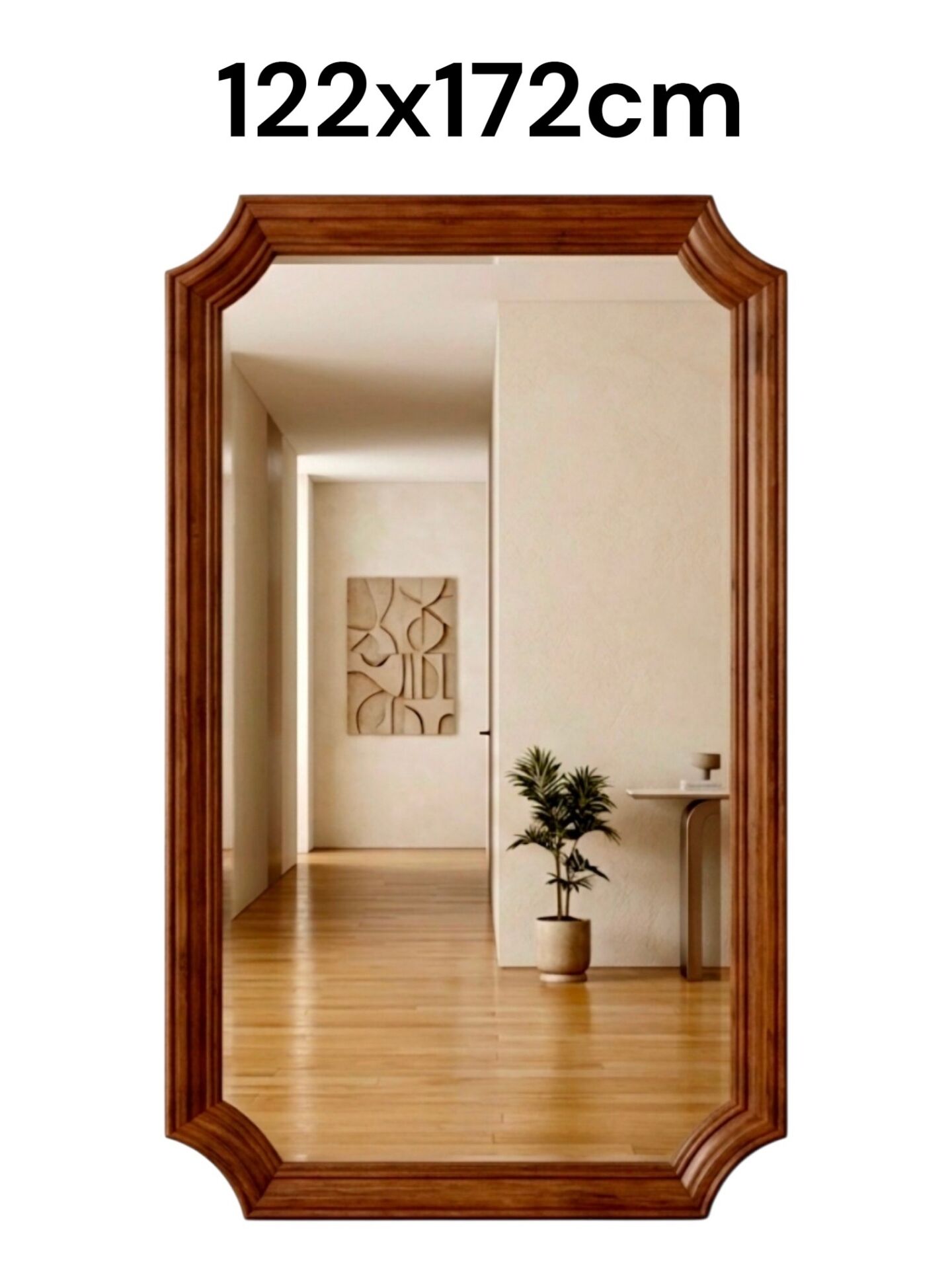 Cut corner mirror 122x172cm