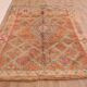 Peach Vintage Moroccan Rug 170 x 230 cm, Berber Wool Rug, Handmade Boho Rug