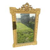 Large antique mercury-gilded mirror from the Napoleon III period