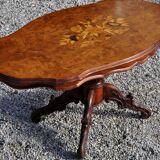 Table marquetee Rubus violin