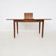 Mid-century teak extendable dining table, Netherlands 1950's