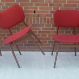 Lot of 4 middle century chairs
