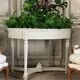 Painted carved wooden planter, circa 1900