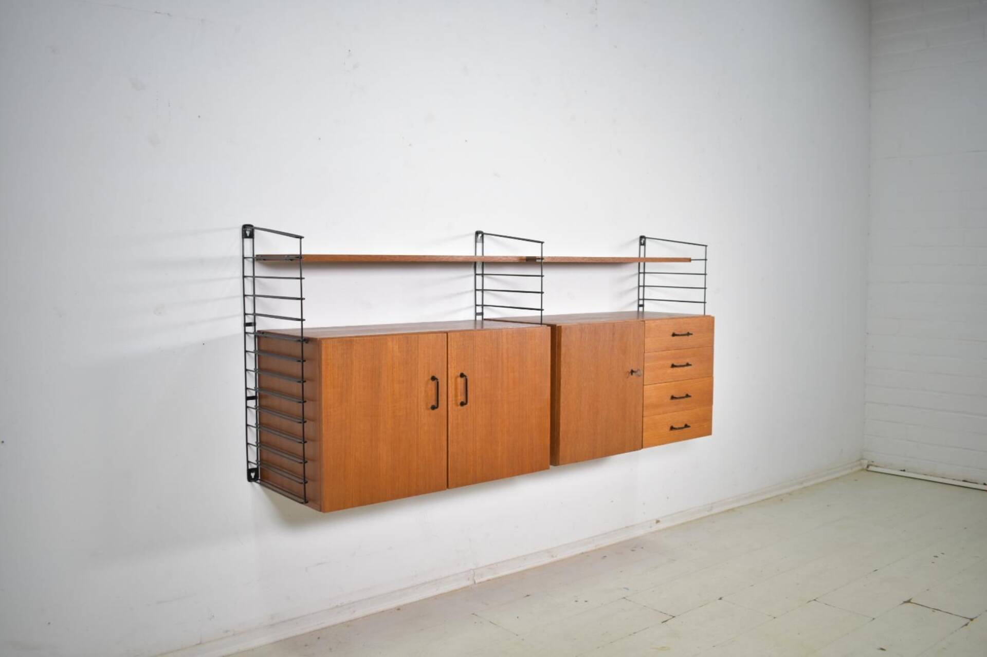Musterring Tomado Shelving System Teak 1960s  Wall unit Vintage 