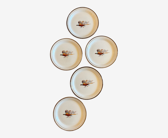 Lot de 5 assiettes vintage