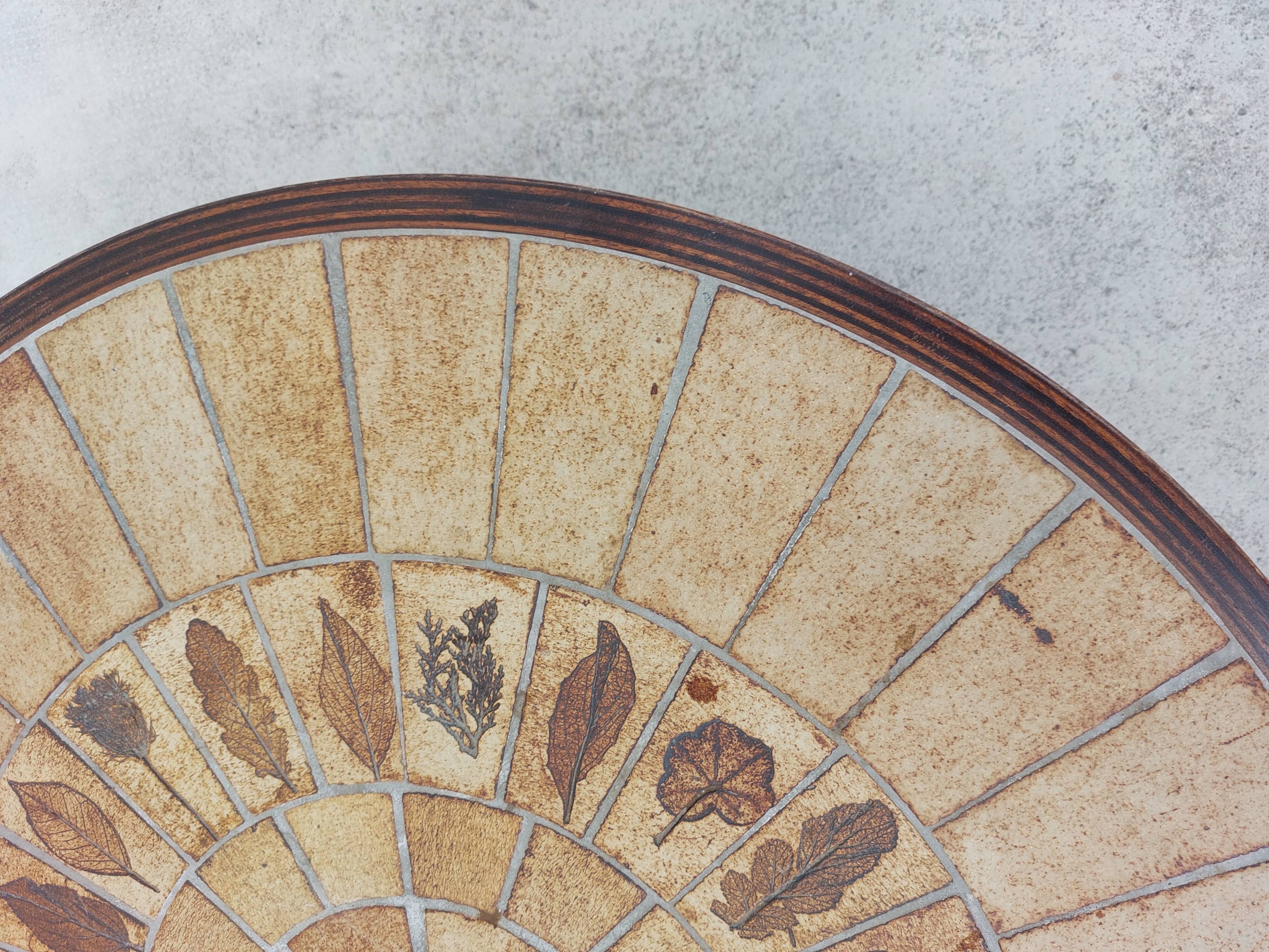 Ceramic coffee table by Roger Capron model Herbarium