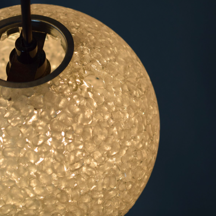 Vintage five-globe ceiling lamp 1960