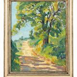 Impressionist painting, landscape at M. Loze's path.