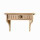 Old small hanging shelf in solid wood