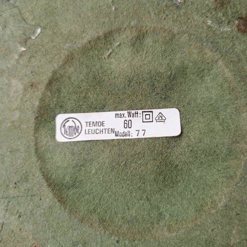 Temde Leuchten vintage table lamp 70s