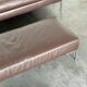 Leather sofa by B&B Italia and bench set — genuine Italian design, excellent condition.