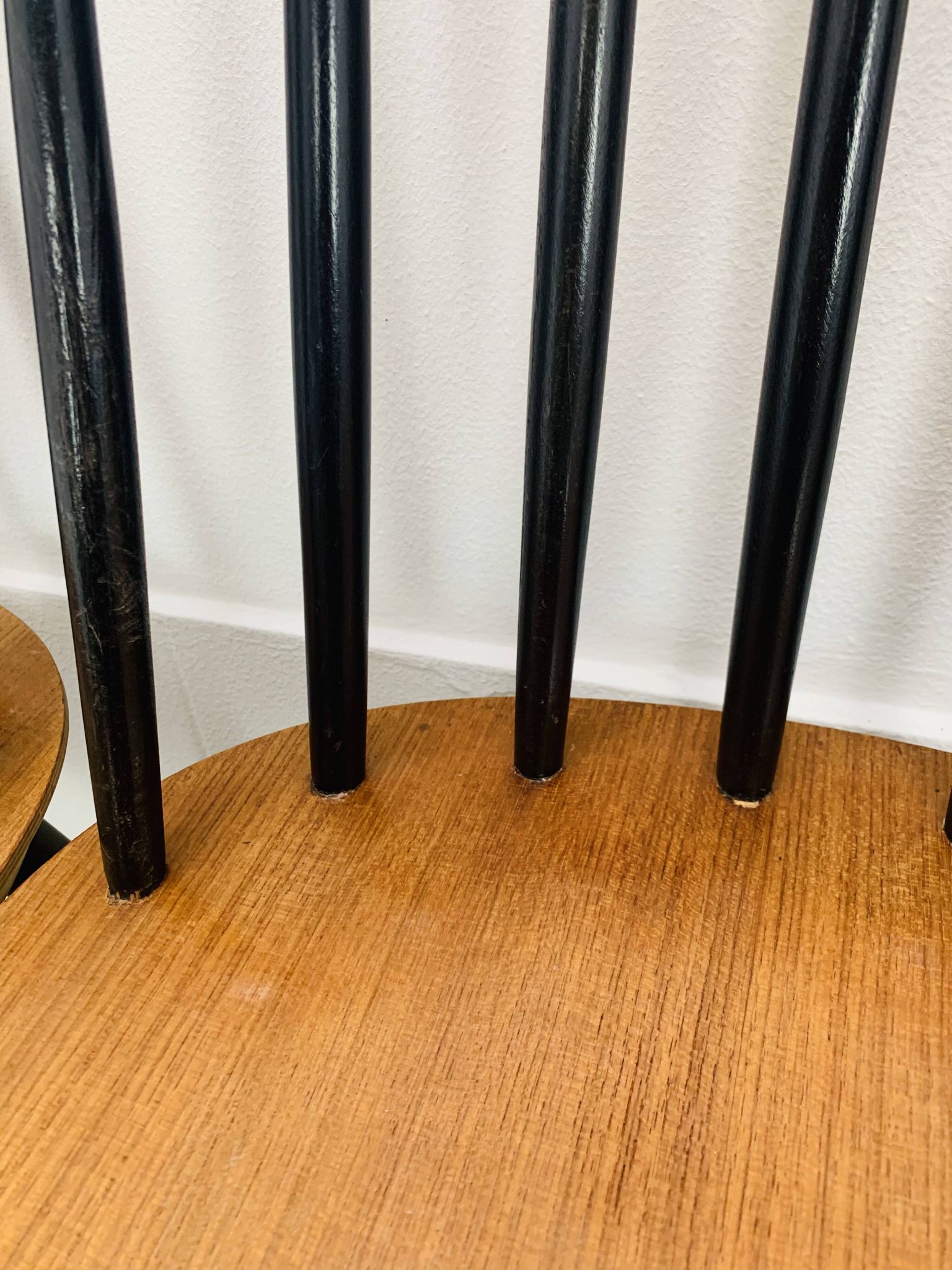 6 chaises Fanett par Ilmari Tapiovaara, scandinave, années 60