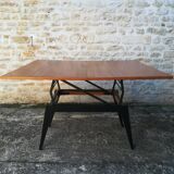 Modular teak coffee table Albert Ducrot