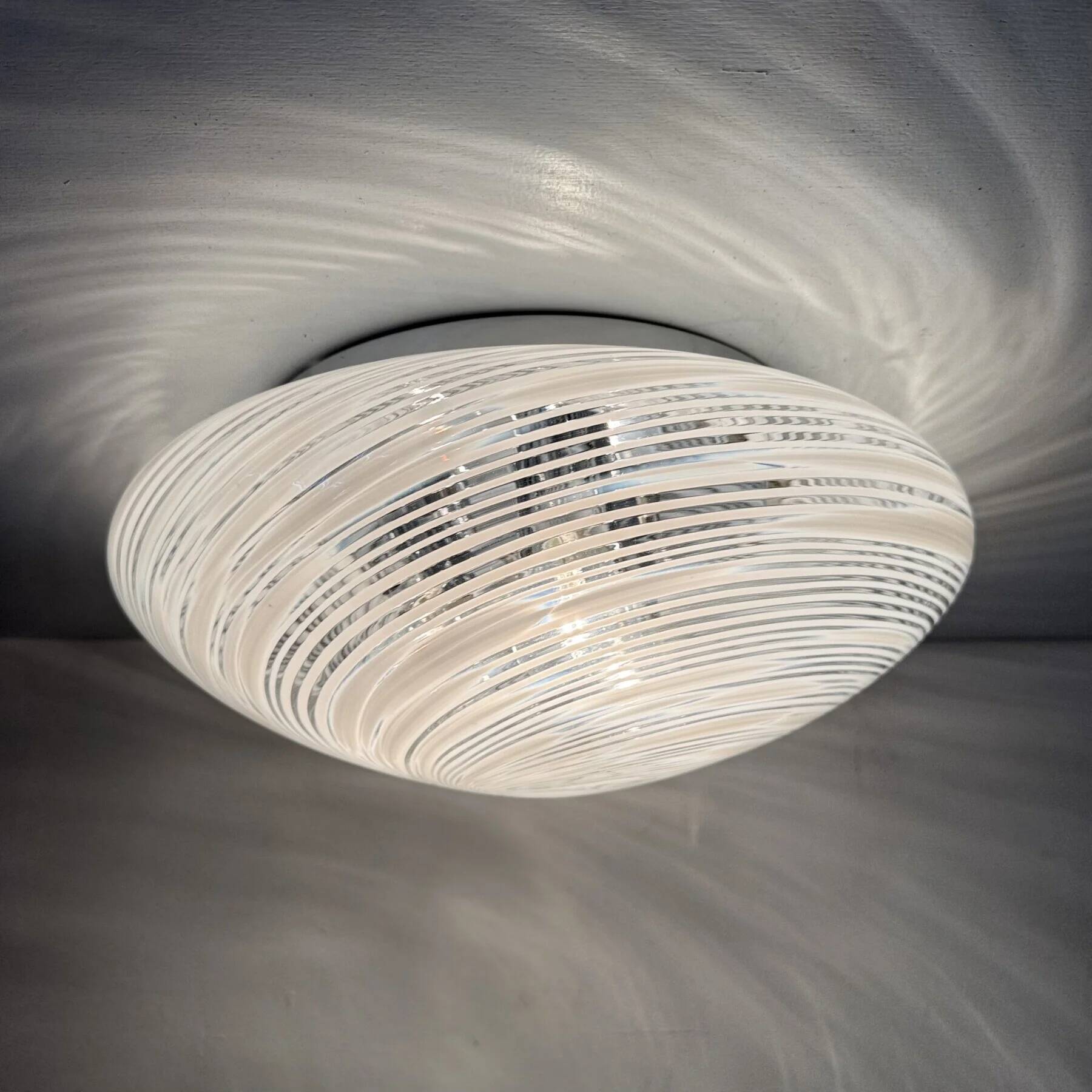 Mid-century design Murano glass Hillebrand ceiling lamp, 1970s