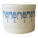 Old earthenware butter dish